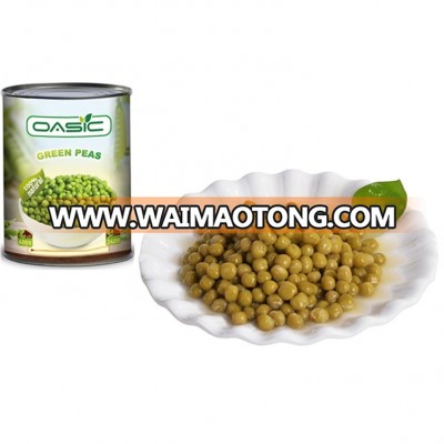 Delicious green peas in tin from China